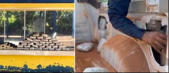 PRF apreende quase 50 kg entorpecentes escondidos em picape